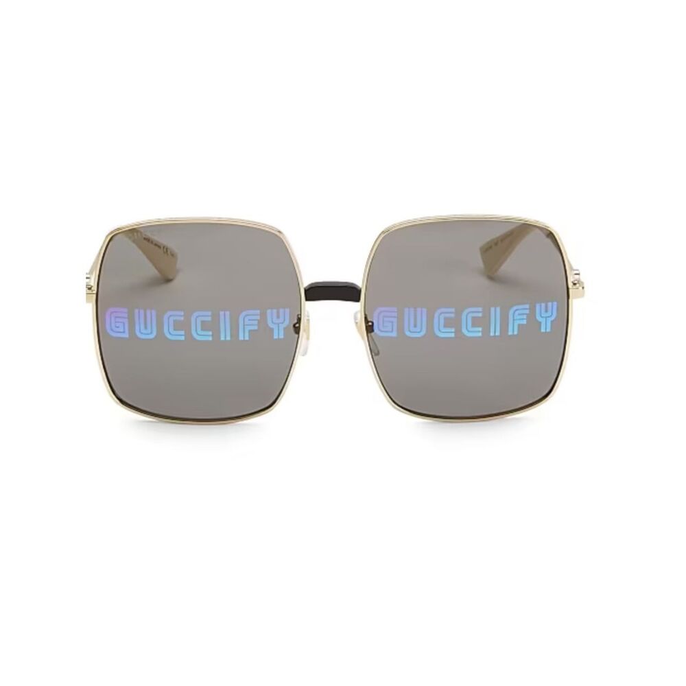 Gucci
60MM Guccify Unisex Square Sunglasses